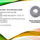 Kit Mangueira Entrada 2mts E Saida 2mts - Bico Reto 25mm - Do
