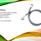 Kit Mangueira Entrada 2mts E Saida 2mts - Bico Reto 25mm - Do