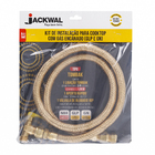 Kit  Mangueira de Gás Tombak 120cm com Registro de Bloqueio e Aperto Rápido Jackwal