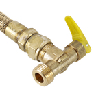 Kit  Mangueira de Gás Tombak 120cm com Registro de Bloqueio e Aperto Rápido Jackwal