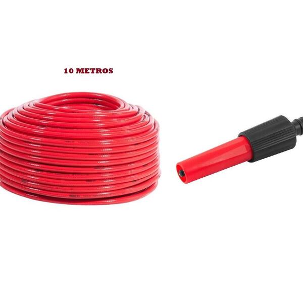 Kit Mangueira Jardim 1/2 10 Metros + Esguicho Regulável 954