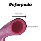 Kit Mangueira Trançada Neon 1/2' X 2,00mm + Suporte + Torneir