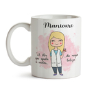 Kit Manicure Feminino Caneca E Almofada Cabelo:loiro Liso