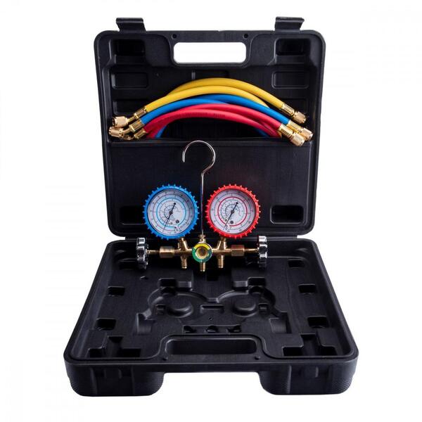 Kit Manifold Com Visor Hulter Mangueira 1/4" 90cm Com Maleta