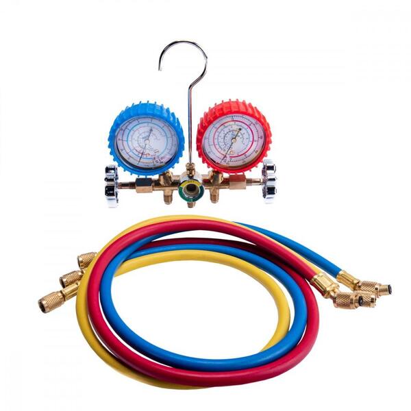 Kit Manifold Com Visor Hulter Mangueira 1/4" 90cm Ht5536gf