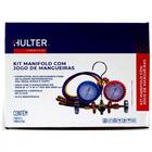 Kit Manifold Com Visor Hulter Mangueira 1/4" 90cm Ht5536gf