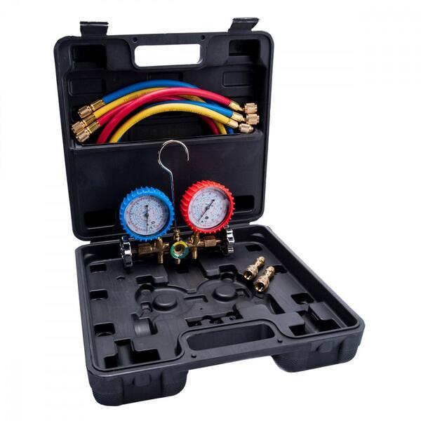 Kit Manifold Com Visor Hulter Mangueira 5/16" 90cm Com Maleta