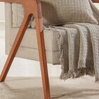 Kit Manta E 2 Capa De Almofada Decorativa Para Sofá Waffle 10