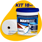 Kit Manta Líquida 18kg Emborrachada Mantatec + 15m² Tecido Bi