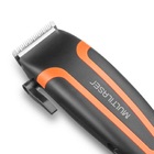 Kit Máquina Cortar Cabelo Elétrica 5 Pentes 1 Tesoura Profiss