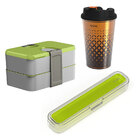 Kit Marmita Quentinha Pote Porta Talher Copo 3 Peças