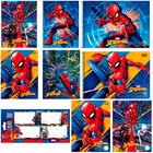 Kit Material Escolar Tilibra Homem Aranha Cadernos Etiquetas