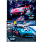 Kit Material Escolar Tilibra X-racing Carro Caderno Etiqueta