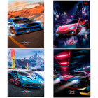 Kit Material Escolar Tilibra X-racing Carro Caderno Etiqueta