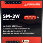 Kit Medidor De Energia Trifásico Wi-fi Sm-3w +tc Janela 100a