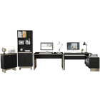 Kit Mesa 135cm Escritório Mesa Em L Com Balcão E Estante Los