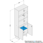Kit Mesa 135cm Escritório Mesa Em L Com Balcão E Estante Los