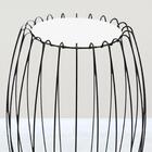 Kit Mesa Apoio Lateral 43 Cm Tampo Vidro Branco Base Metal Na