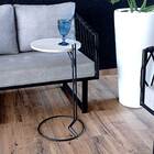 Kit Mesa Apoio Moderna Sala Estar Pé De Ferro