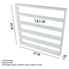 Kit Mesa Auxiliar Prateleira De Esmaltes Manicure