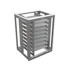 Kit - Mesa Bancada Cavalete De Apoio 8 Níveis Cfcs Inox + 8 A