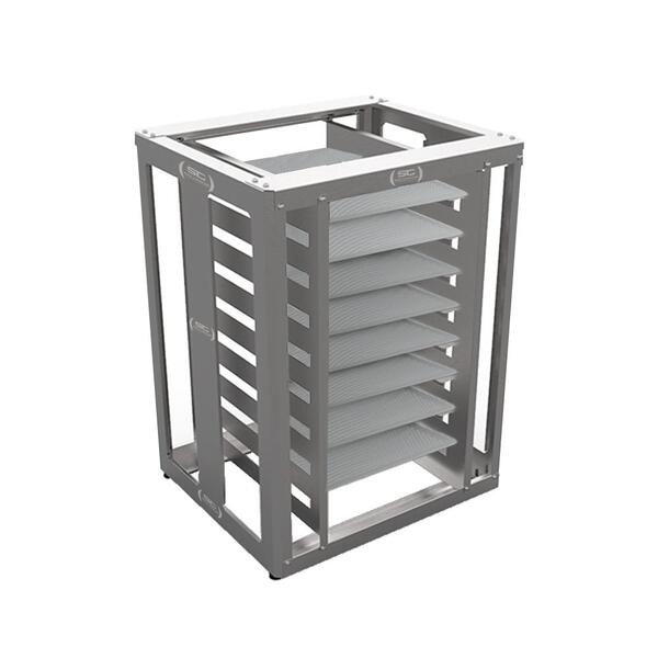 Kit - Mesa Bancada Cavalete De Apoio 8 Níveis Cfcs Inox + 8 A