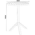 Kit Mesa Bistrô Hani Com 03 Banquetas Área Gourmet Bar Corda