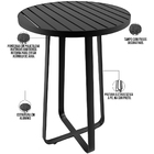 Kit Mesa Bistrô Maya Com 03 Banquetas Área Gourmet Bar Corda