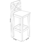 Kit Mesa Bistrô Redonda Com 2 Banquetas Madeira Maciça Cerâmi