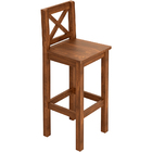 Kit Mesa Bistrô Redonda Com 2 Banquetas Madeira Maciça Cerâmi