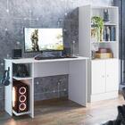 Kit Mesa Computador Gamer 3875 E Armario 2 Portas 4095 Preto/