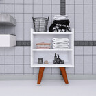 Kit Mesa De Cabeceira Retrô Decore Pé Palito Ajl Multiuso