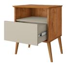 Kit Mesa De Cabeceira Salles Naturalle Off White