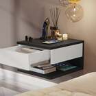 Kit Mesa De Cabeceira Suspensa Decor - Preto/branco - Mania D