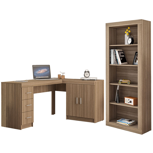 Kit Mesa De Canto Espanha Para Escritório E Home Office Com E