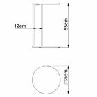 Kit Mesa De Centro E Lateral Chanfrada Pes Madeira Artesano