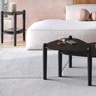 Kit Mesa De Centro E Lateral Organica Pes Madeira Artesano