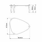 Kit Mesa De Centro E Lateral Organica Pes Madeira Artesano