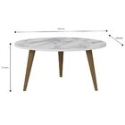 Kit Mesa De Centro E Mesas Laterais Pés Palito Retrô - Be Mob