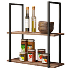 Kit Mesa De Centro E Prateleira Multiuso 60 Cm Industrial Ari