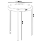 Kit Mesa De Centro Para Sala De Estar Com Mesa De Canto Caram