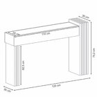 Kit Mesa De Centro Retangular Ripada Luana Com Aparador Ripad