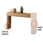 Kit Mesa De Centro Retangular Ripada Luana Com Aparador Ripad