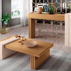 Kit Mesa De Centro Retangular Ripada Luana Com Aparador Ripad