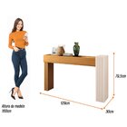 Kit Mesa De Centro Retangular Ripada Luana Com Aparador Ripad