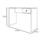 Kit Mesa De Computador Dubai E 01 Nicho Amã Com 03 Portas E 0