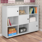 Kit Mesa De Computador Dubai E 01 Nicho Amã Com 03 Portas E 0