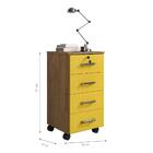 Kit Mesa De Computador E Gaveteiro Dakar Freijó