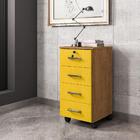 Kit Mesa De Computador E Gaveteiro Dakar Freijó