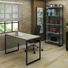 Kit Mesa De Escritório 120 Com Estante 5 Prateleiras Office I